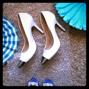 Aldo white high hell woman shoes